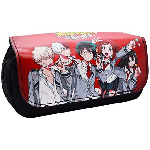 Pencil Case - YUSEN My Hero Academia Manga Case Pencil Case Pen Cosmetic Case Cartoon Bag Wallet Purse for Child Students for Boy Girl Gifts Cover