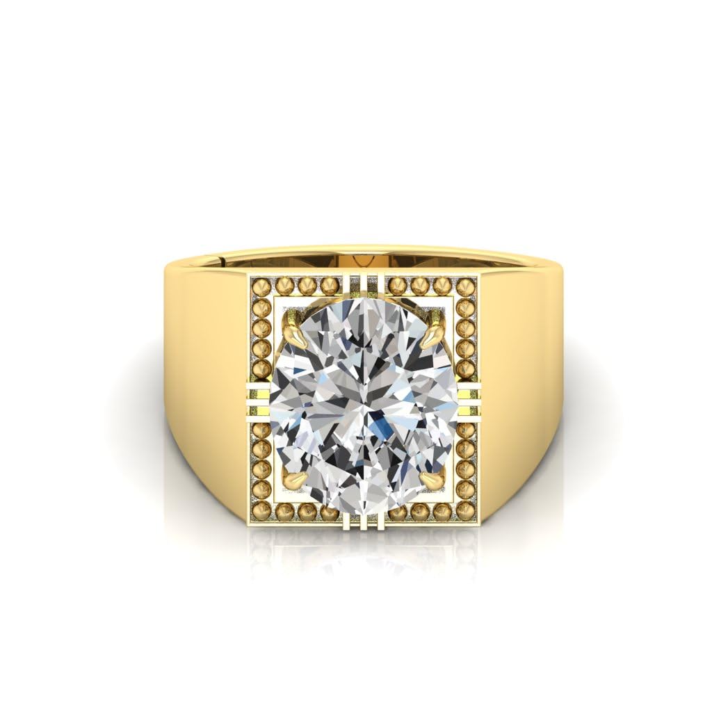 6.25 Ratti White Zircon Original Zircon 5.60 Carat Stone Adjustable Ring For Men And Women With Lab Certified D5-picture-37
