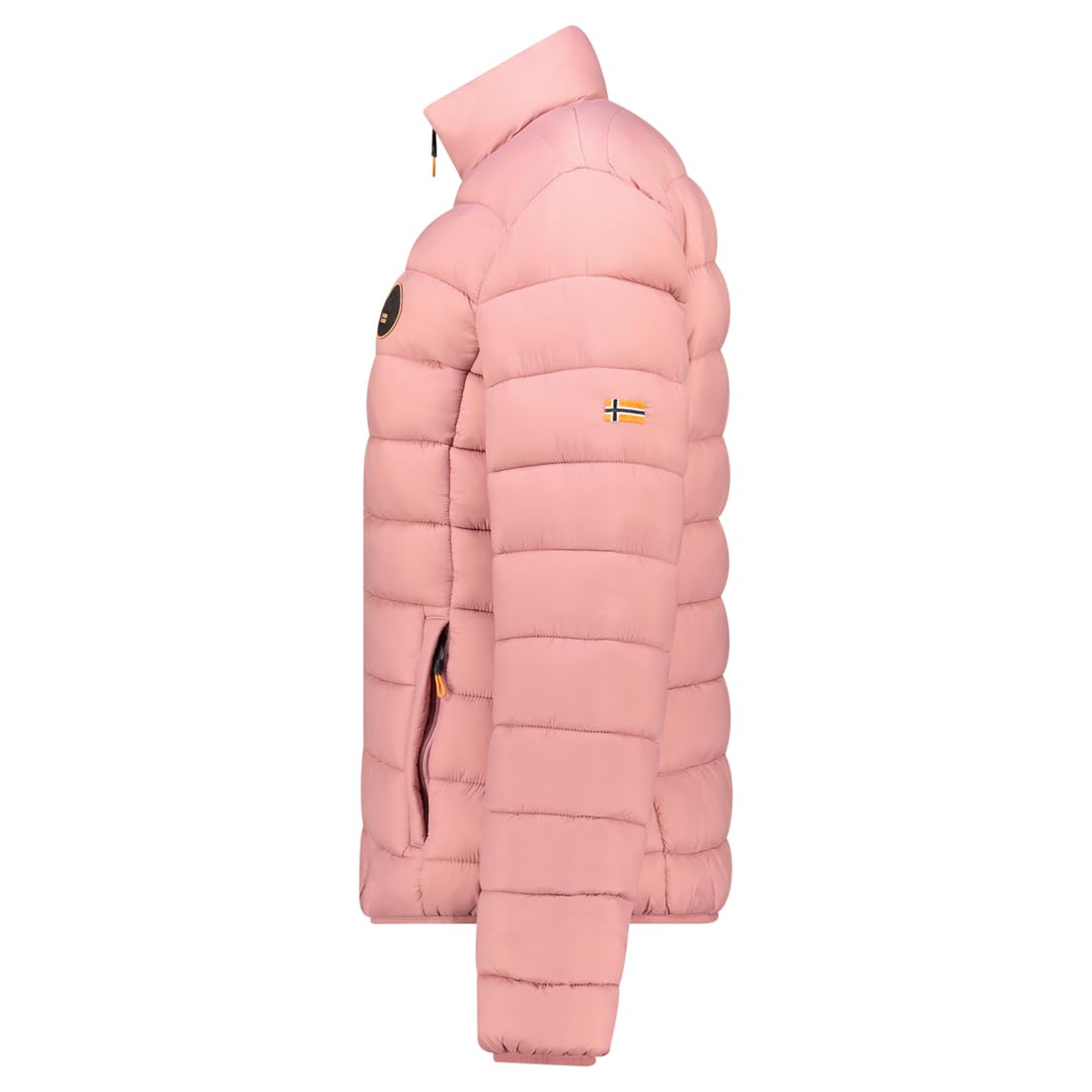Geographical Norway ATIKAMAP Mujer - Chaqueta ligera acolchada mediada - Chaqueta cálida Daily Wear - Chaqueta al aire libre a prueba de viento con capucha desmontable - Estilo urbano otoño invierno