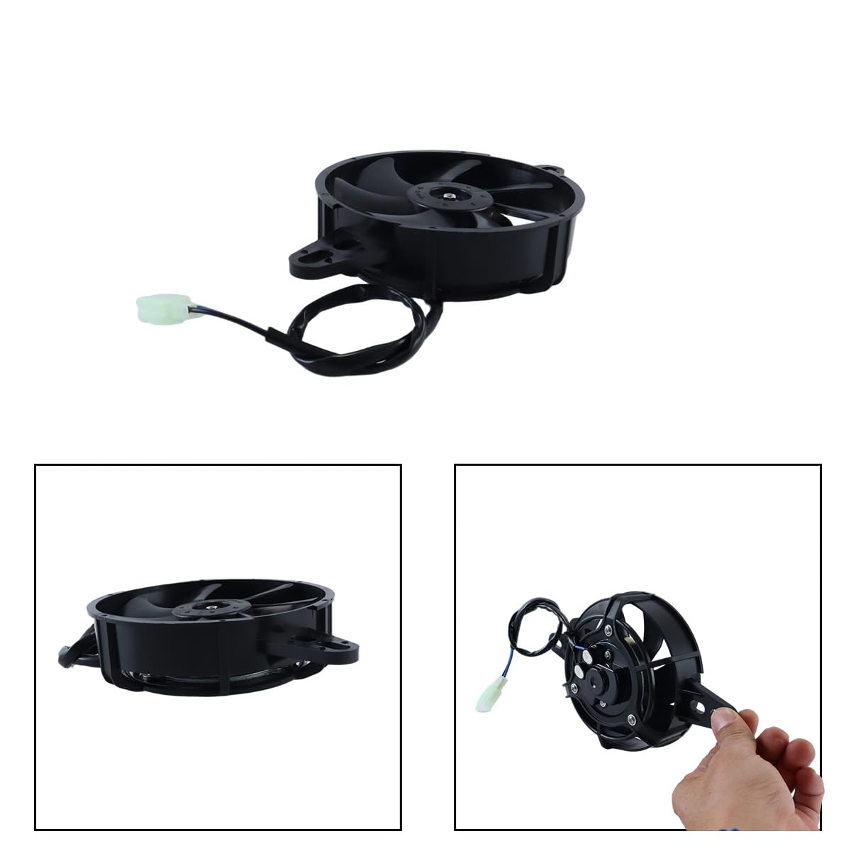 Ventilateur De Refroidissement 12 V Pour Moto, Spécial Refroidisseur D'huile Et Réservoir D'eau, Pour Motos Tout-terrain, Quads Et SSV De 200 À 250 Cm³.