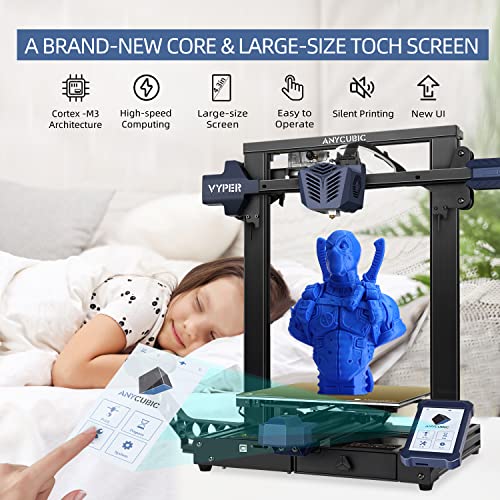 ANYCUBIC Vyper 3D Drucker, FDM 3D Drucker mit Automatisches Nivellierung, Magnetischem Druckbett aus Stahl für Feder, Extruder mit Doppeltem Getriebe 245 x 245 x 260mm - Image 6