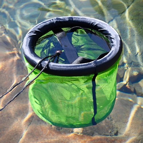 Panier à poisson portable en maille pour vos sorties de pêche aux écrevisses en rivière