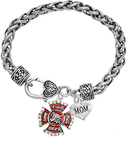 Cardinali Jewelry Firefighter Mom Bracelet, Hypoallergenic, Safe-Nickel, Lead, Cadmium Free2