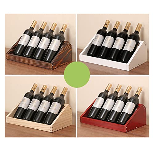 Soporte para 4 Botellas de Vino de Madera Gris miniatura 4