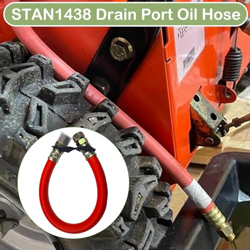 Image of Fit for STAN1438 3 /8 Inch Oil Drain Hose Replacement for B-ri & S-tra Tecumseh,Kohler Engines with 3 /8 Inch Drain Port Size