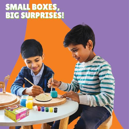 Image of Kalakaram 4-In-1 Mini's Chippy Collection Kit,DIY Painting & Coloring Kit,Art & Craft Kit,Educational Fun Activities Birthday Gift Kit For Girls,Boys,Teens,Kids Ages 5,6,7,8 Year Olds,,Multicolored