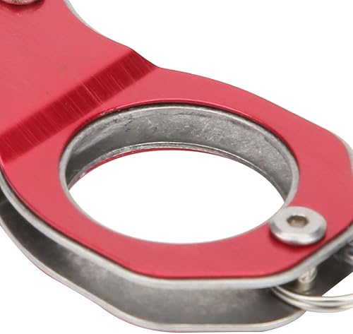 Miniatura 9 de Mini abrazadera de agarre de pesca con cuerda antipérdida, diseño de aleación de aluminio ligero para un fácil control de peces y resistencia a la