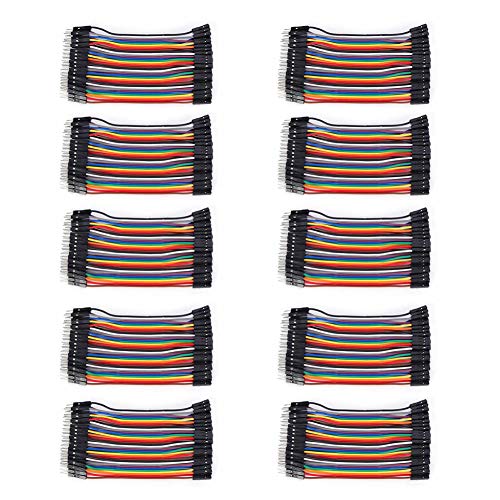 Respicefinem Male Wire 11×6×6 10Pcs Wire Plastic Male to Female Connecting Cable for Computer Electronics 2.54Mm