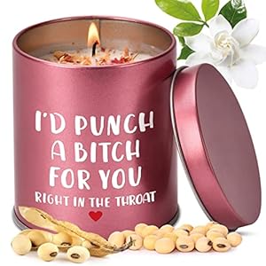 Christmas Funny Gifts for Women Her,9 Oz Natural Soy Wax Scented Candles，Secret Santa Gifts for Women on Valentines Anniversary Birthday