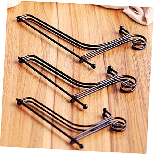 Housoutil 4 Peças De Ferro Forjado Porta-Retrato Porta-Retrato Suporte De Exibição De Placa Suporte