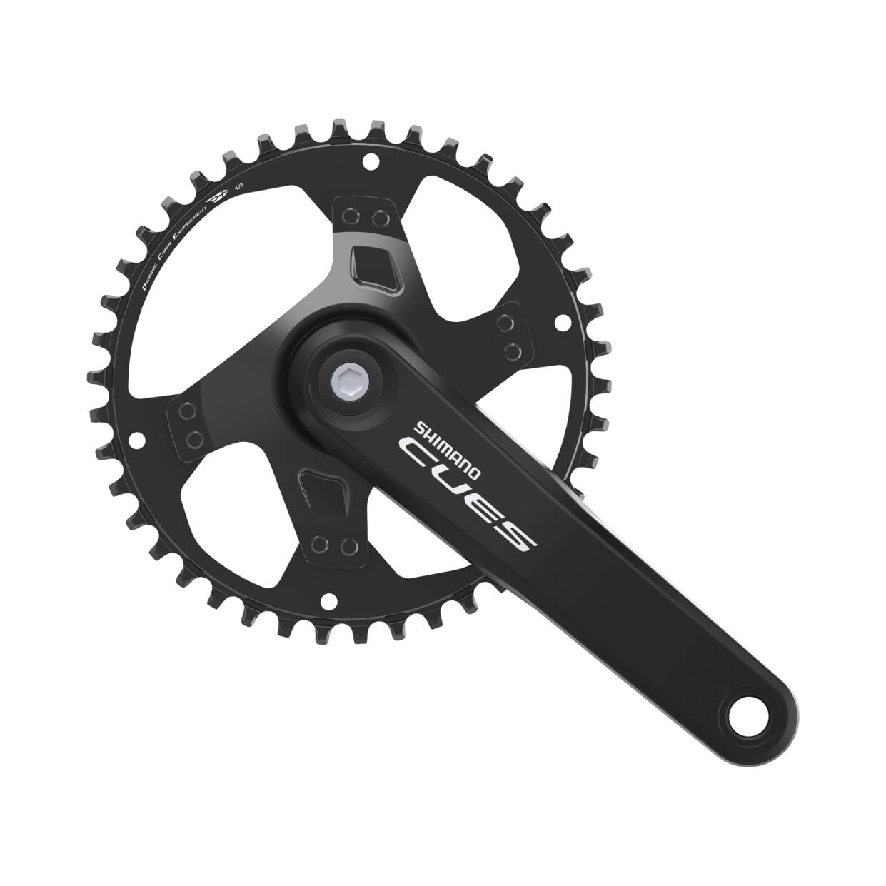 Shimano Cues FC-U4000 - Bielas 9/10/11 velocidades, Color Negro, 175 mm