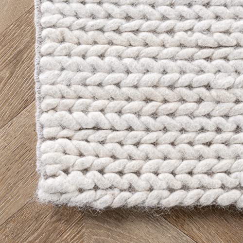 Tapete Nuloom Penelope Off-White 2'6" x 6' miniatura 4