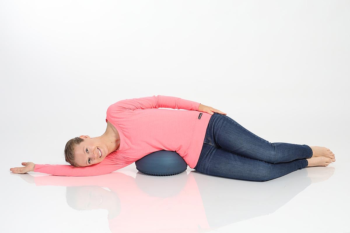 Togu Rückenfreund, Made in Germany, Brust- und Rückendehner, Rückentrainer, Rückenmassagegerät luftgefüllt, stufenlos einstellbar, beidseitig verwendbar