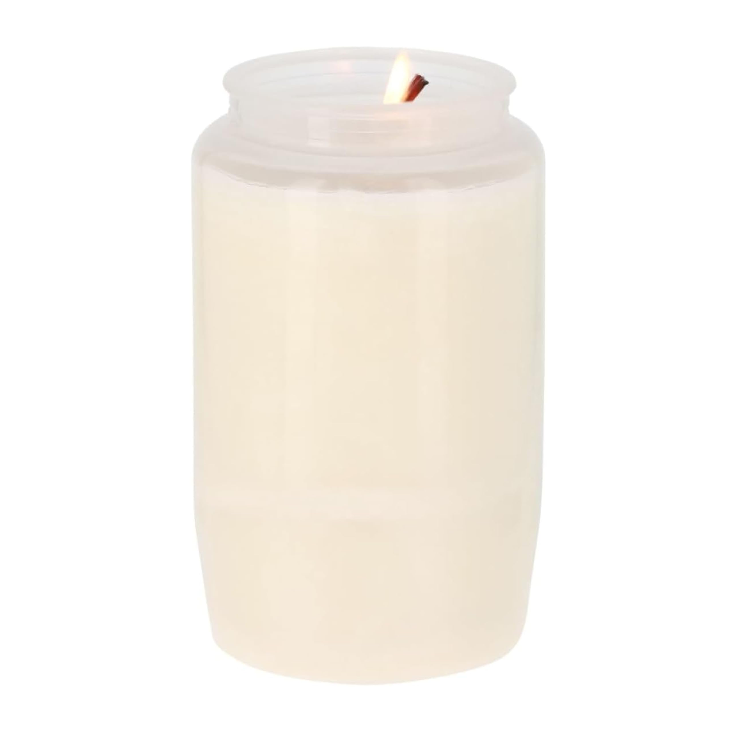 KRISTEN Lot de 10 bougies de cimetière blanches longue durée (72 heures) – Bougies funéraires – Bougies commémoratives