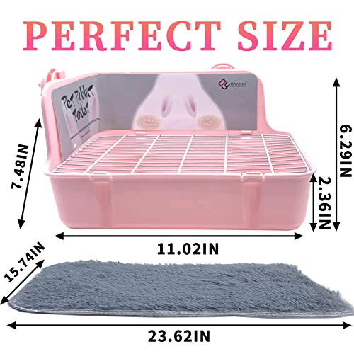 Image of Guinea Pig Litter Box Corner Bunny Toilet Small Animal Potty Training with Dustpan Broom Chew Toys for Chinchilla Ferret Hedgehog Gerbil (10 Pcs)