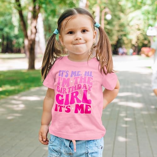 Olive Loves Apple It's Me, Hi It's My Birthday It's Me Girly Fun Birthday Shirt2