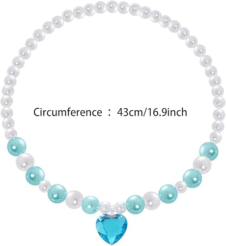 Miniatura 3 de Jmkcoz Disfraz de princesa, collar, accesorios de disfraces, fiesta de Halloween, cosplay, regalos de Navidad, Plástico, Mancha, Sin piedra preciosa