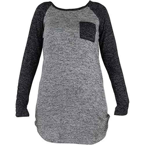 Hello Mello Carefree Threads Sleep Shirt with Luxurious Soft Fabric and Adjustable Elastic Waistband (Grey, X-Large 16)