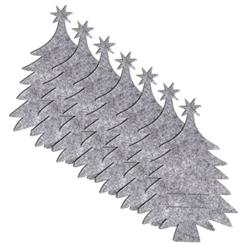 BESTYASH 8pcs Christmas Tree Cutlery Holders Festive Silverware Bags for Holiday Table Decor Lightweight Xmas Party Utensil Pockets for Dining and Celebration