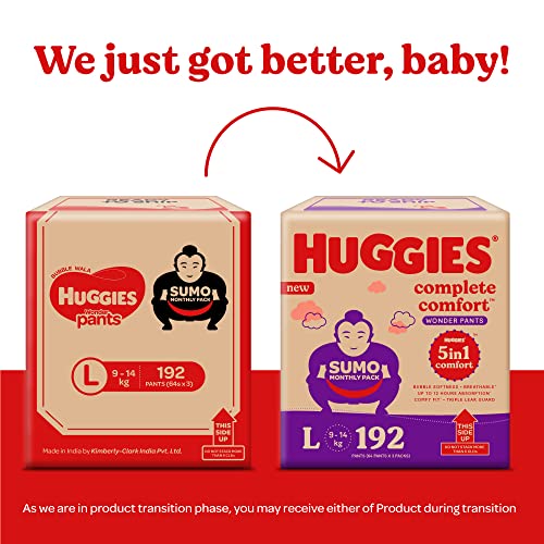 Image of Huggies Wonder Pants Diapers Sumo Pack, Large (192 Count) & Mamaearth Natural Repellent Mosquito Patches For Babies with 12 Hour Protection,White,Pack of 1