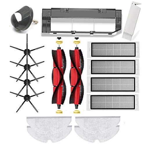 Ganzes Set Zubehör für S5 max / s6 max / s6 maxV / s6 Reiner Roboter-Staubsauger waschbarer Hauptseite Bürstenfilter Mopp,D