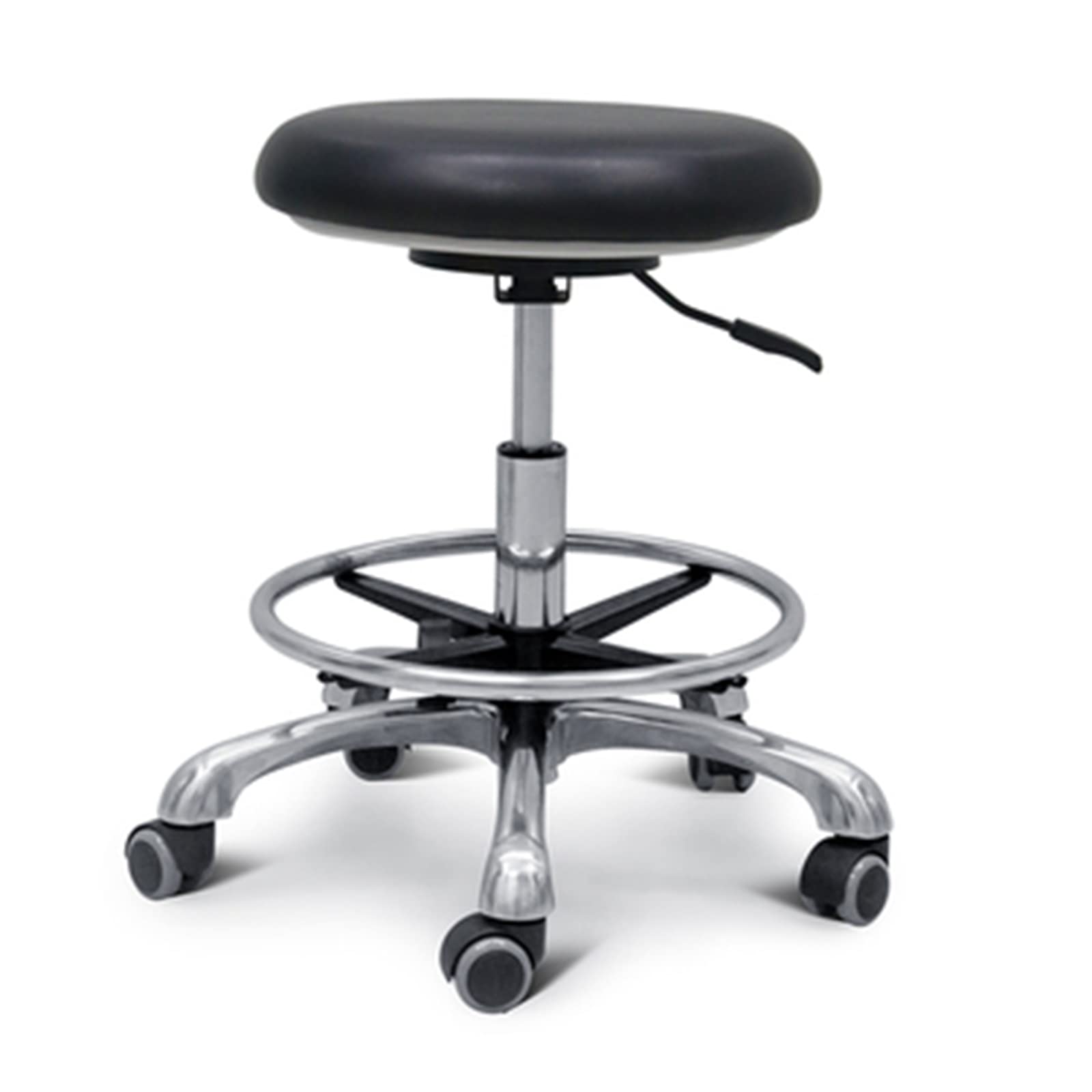 Professional Dental Assistant Stool with 360° Rotation Armrest and Height Adjustable Feature
