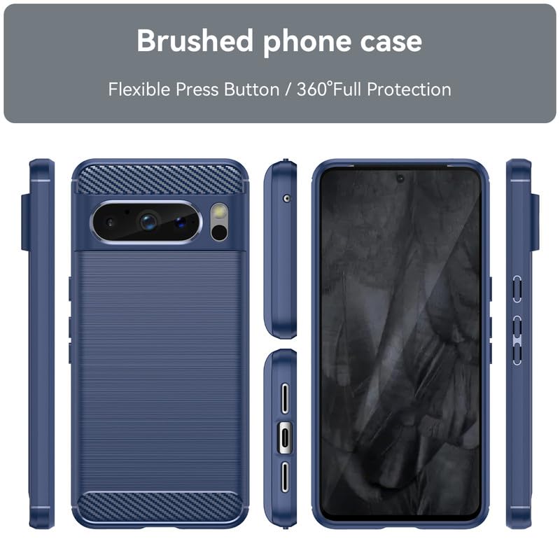 Image of Basic Case for Google Pixel 8 Pro (Carbon Fibre Blue)