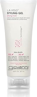 L.A. Hold Styling Gel - Strong Hold, Hair Gel for Women and Men, Vegan, No Parabens or Phthalates, Infused with Natural Botanical Ingredients, Lightweight Hair Styling Gel - 6.8 oz (1 Pack)