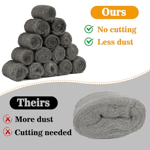 Maqihan JJ108-C1 Steel Wool Pads 0000 15Pcs thumb #2