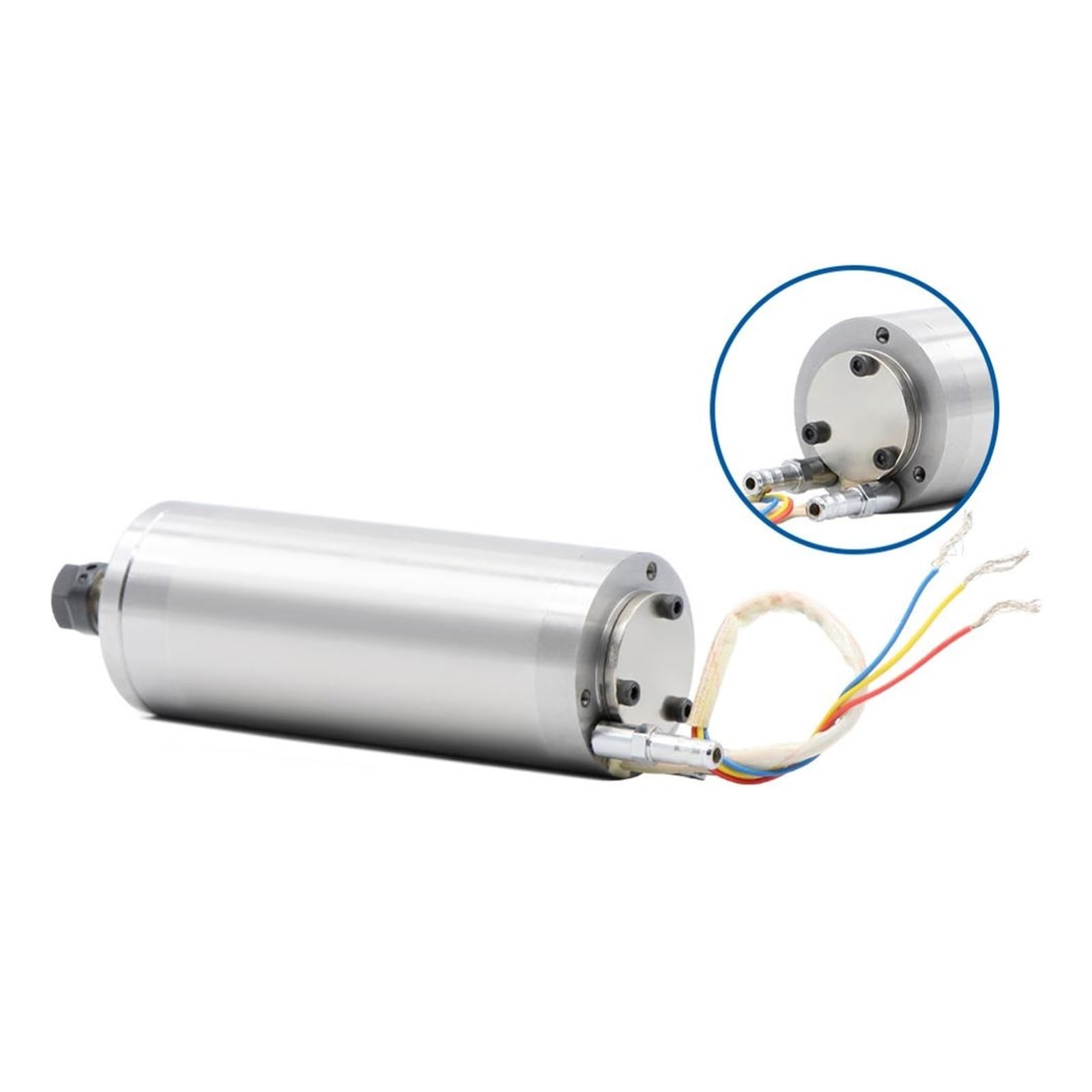 Silnik Wrzecionowy Chłodzony Wodą 75vAC 300w ER8 0-60000 Obr./min Wrzeciono Szybkoobrotowe 48 * 130mm Chłodzenie Wodne Misterna Rzeźba Wysoce Zoptymalizowany