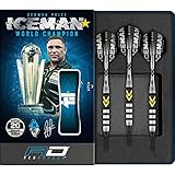 RED DRAGON Gerwyn Price Iceman Thunder Special Edition Soft Tip: 18 Gramm Tungsten Steel Dartpfeile Set mit Flights und Schäfte
