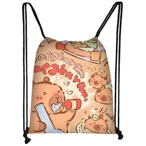 Onperpoe Turnbeutel, Sportbeutel, Capybara Turnbeutel Kinder with Kordelzug, Turnsackerl Kinder, Sportsack für Jungen, Mädchen, Einschulung, Sport, Spielzeugsack, Wechselkleidung Onperpoe Turnbeutel, Sportbeutel, Capybara Turnbeutel Kinder with Kordelzug, Turnsackerl Kinder, Sportsack für Jungen, Mädchen, Einschulung, Sport, Spielzeugsack, Wechselkleidung