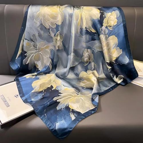 Headscarf Large Square Scarf 35" Fashion Scarves Silk Feeling Hair Wrapping Scarfs Hairscarf BA163