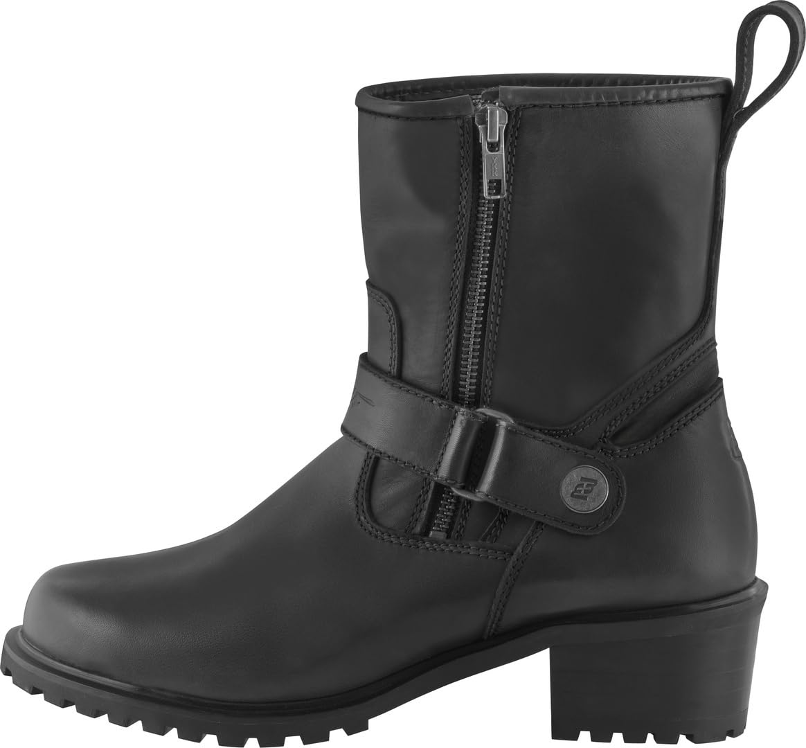 Bogotto Valencia wasserdichte Damen Motorrad Stiefel, schwarz, 39