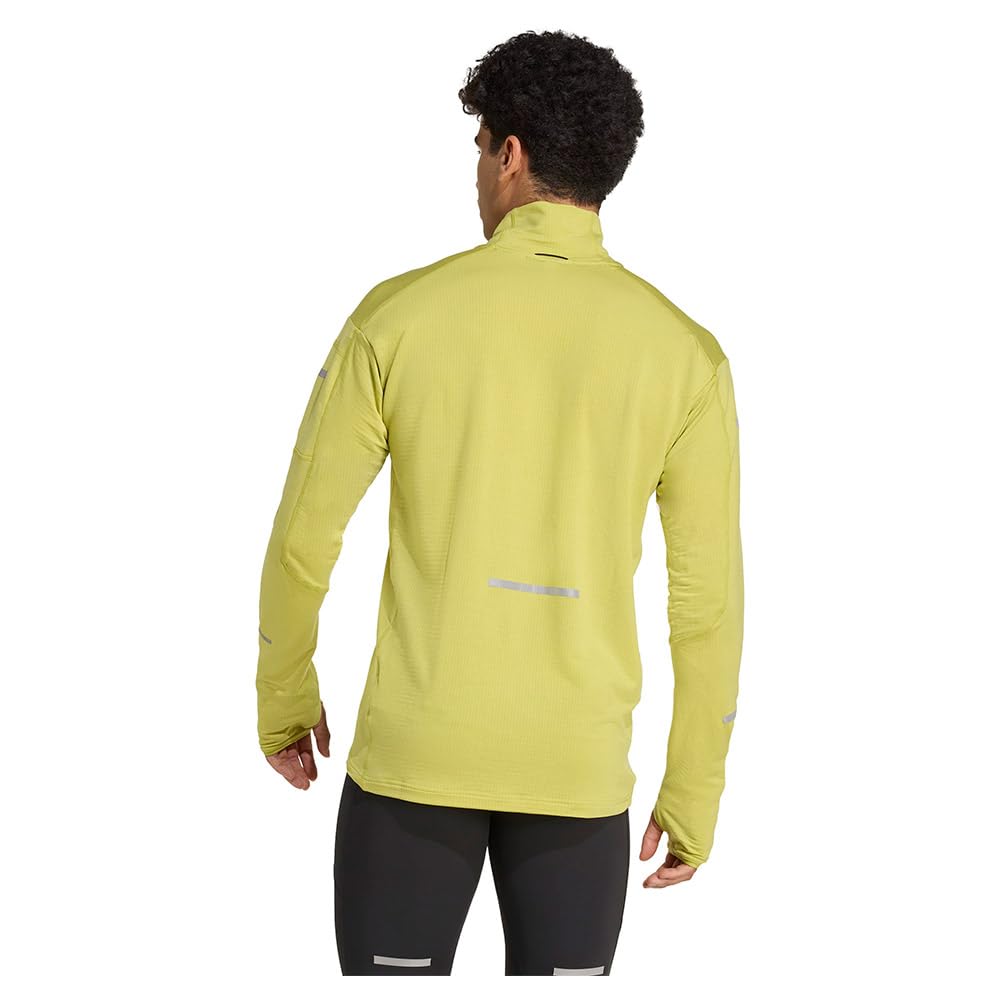 adidas Men's Camiseta de Running con Cremallera hasta el Pecho Adi365 Climawarm+