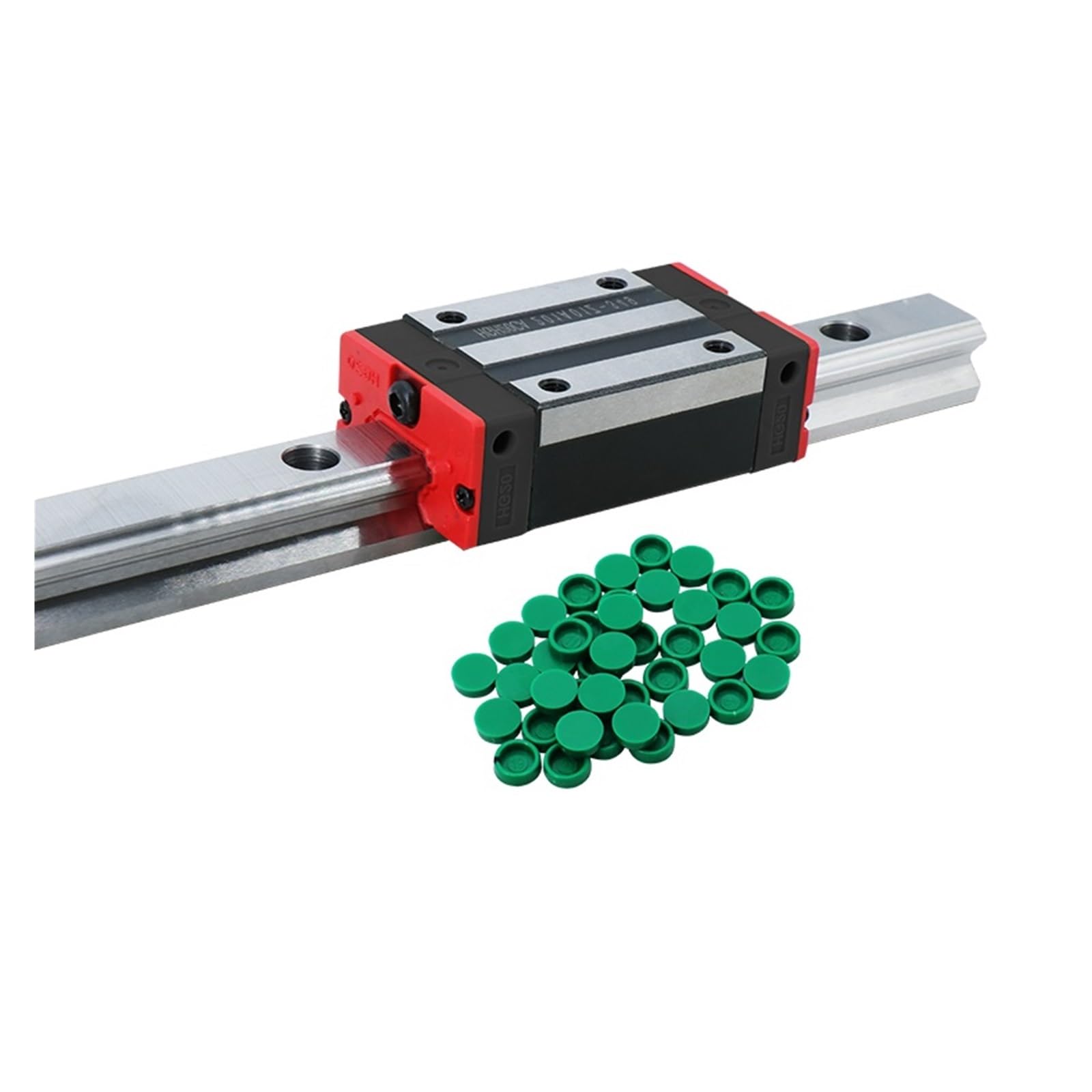 Linear Rail, Linear Sliding Gide 2pcs HGR15 Linear Square Rail 1000mm-1550mm+ 4pcs Slides Carriages HGH15CA(HGR15-1000MM)