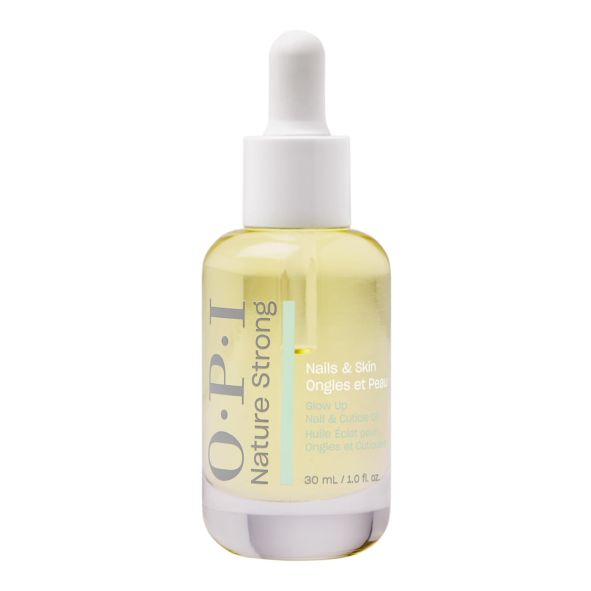 OPI Nature Strong Huile Ongles & Cuticules Glow Up – Vitamine E, Origine Naturelle – Nutrition Intense Pour Ongles – 30 ml