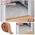 2'' x 10Ft Self Adhesive Floor Transition Strip, Laminate Vinyl Flooring Transition Strip for Joining Floor Gaps, Carpet Threshold, Doorway Transitions, Threshold Cover, Floor Tiles- Brown Wood Grain