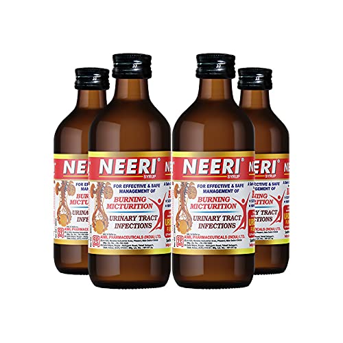 AIMIL NEERI Syrup for Kidney Health | Useful in Urinary Tract Infections (UTI) | 200 ML (Pack of 4) (B093TBRRRV) Amazon Price History, Amazon Price Tracker
