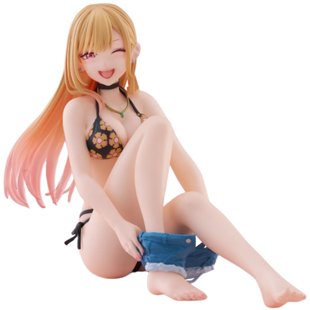Kitagawa Marin Swimsuit Figure Sitting Pose Anime Girl Figure 5.12