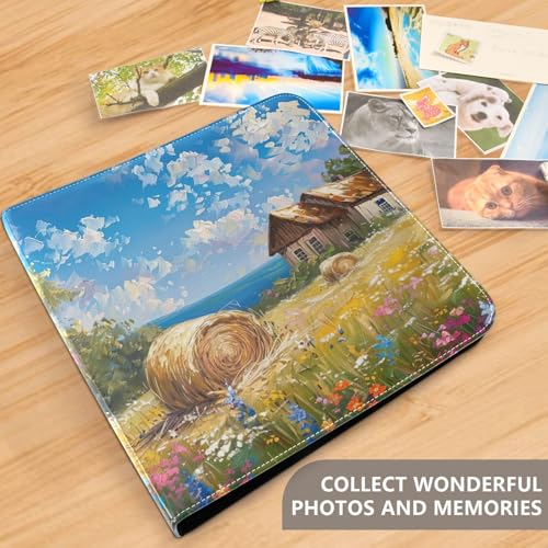 Álbum de Fotos Scrapbook FLildon de Cuero PU con 40 Páginas Autoadhesivas, Tamaño 11.8 x 11.2 pulgadas miniatura 5