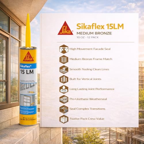 Sika Sikaflex 15LM Medium Bronze 10 oz Cartridge – 12 Pack miniatura 3