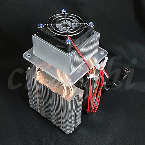 DIY semiconductor Refrigeration chip Homemade Small Refrigerator Small air Conditioner Cooling kit - (Color: Orange)