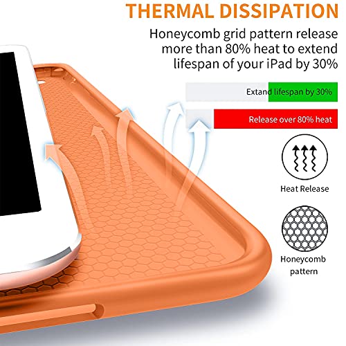 Image of DuraSafe Cases for iPad Pro 11 inch 4th 3rd 2nd Gen Case A2759 MNXE3HN /A MNXD3HN /A A2435 MNXG3HN /A MNXF3HN /A MNXJ3HN /A A2761 A2762 MNXN3HN /A MP553HN /A A2377 MHQR3HN /A MHQT3HN /A A2228 - Orange