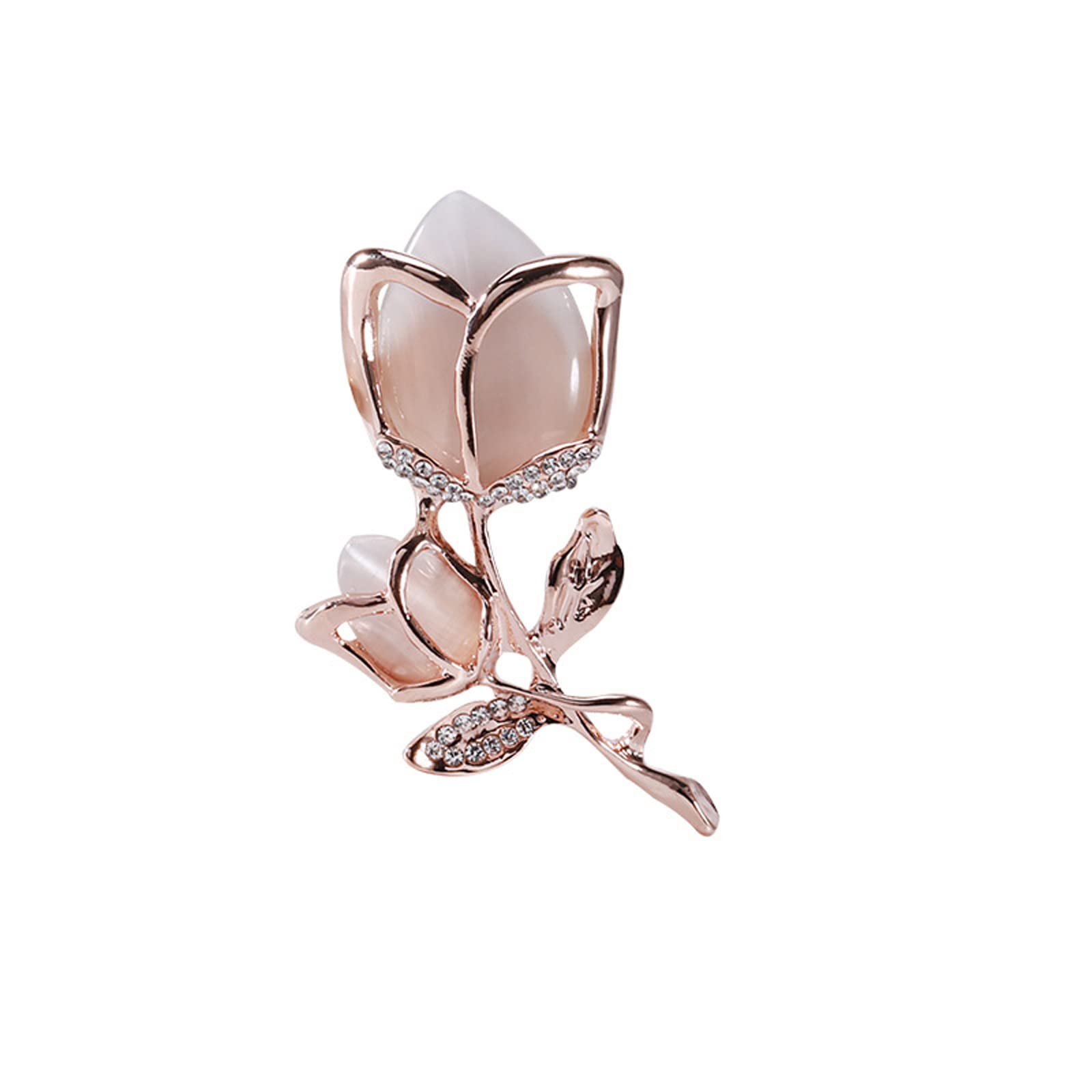 Brooch Broche de Moda, Broche de tulipán, Ramillete de ópalo, Pin de Flor de Temperamento for Mujer, Accesorios de Ropa
