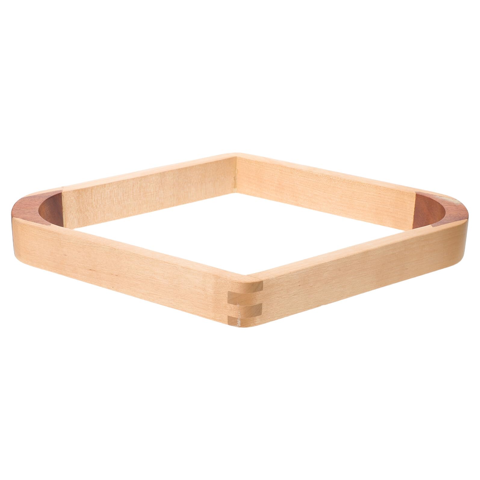 BESTonZON Râtelier de Billard en Bois Naturel pour 9 Boules Cadre Triangulaire 19,3 X 19,3 CM Support Professionnel Compatible Billard Américain et Snooker Salle de Loisirs