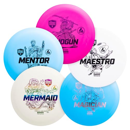 Discmania 5-Disc Golf Set | Frisbee Golf Discs Set, 1x Driver, 2X Fairway Driver, 1x Midrange, 1x Putter, Disc Golf Starter Set, Disk Golf Discs, Disc Golf Accessories, Disc Golf Gifts, Disk Golf