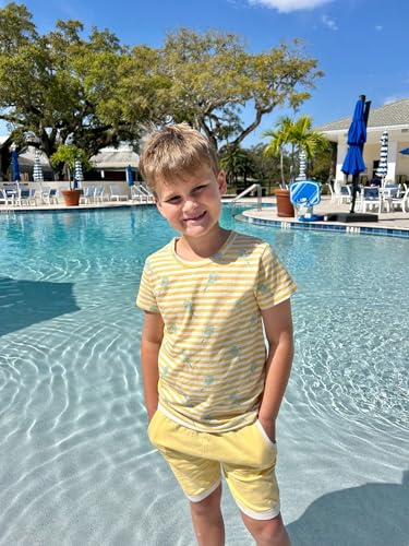 MONICA + ANDY Baby Organic Ribbed Short Sleeve Tee + Short Set4