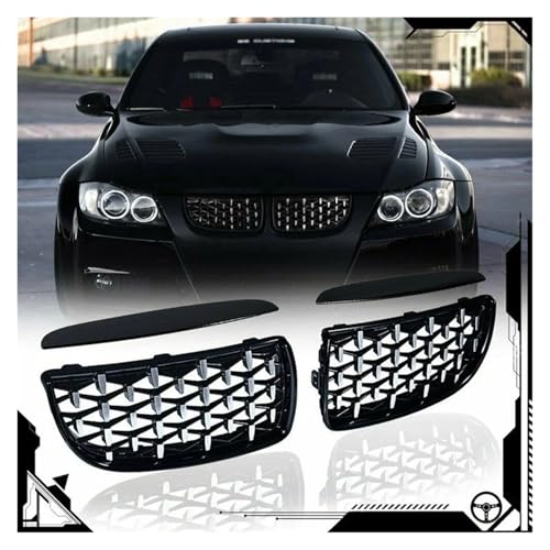 Grille de radiateur BMW E90 look météore avec fixations clipsées haute résistance - 2