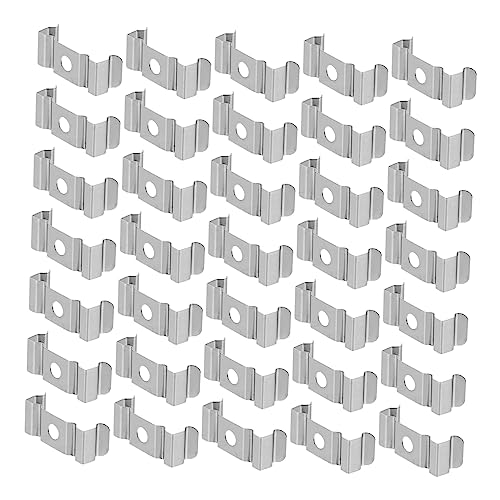 SHINEOFI 500Piezas Clip de Fluorescente Soporte Montaje de Lámparas Paquete de Instalación y Estable Compatible con Material Duradero